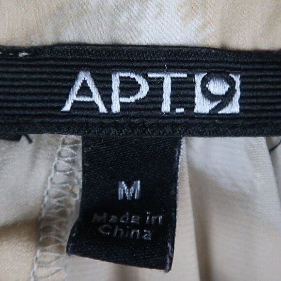 APT 9 TAN GREY & WHITE HIGH HALTER NECK SLEEVELESS TOP WITH SEQUIN DETAIL SIZE M - Picture 2 of 8